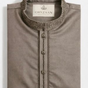 Pakistani Will Cotton Warm Grey Punjabi - 38